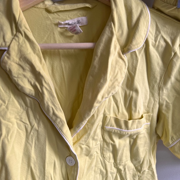 Madewell Yellow Pajama Set - L - Picture 2 of 5